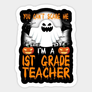 I'm a 1st Grade Teacher Halloween Sticker